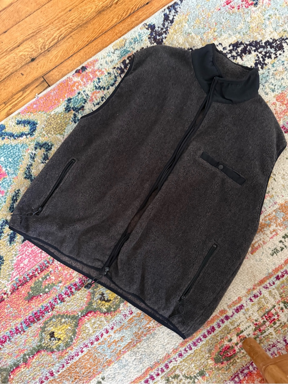 Orvis Dark Gray Full-Zip Fleece Vest